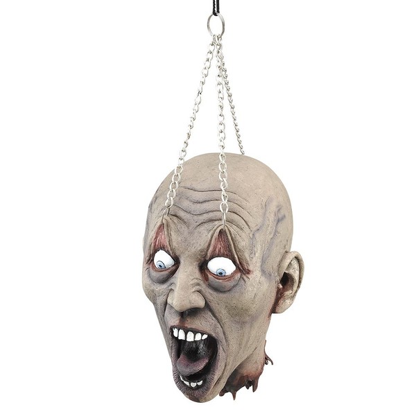 Bristol Novelty HI184 Hanging Dead Head with Chain Prop, Multi-Colour, One Size