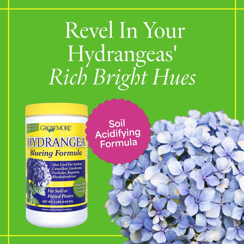 Grow More Hydrangea Blueing Formula - 2lbs of USA-Made Soil
