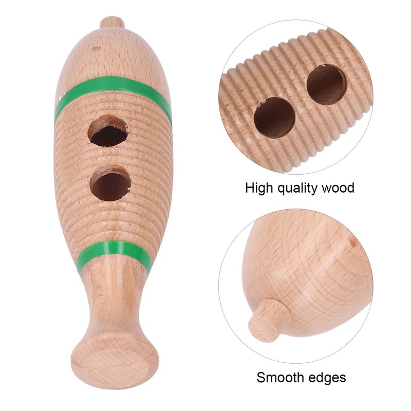 Wood Guiro Children Cute Fish Shaped Guiro Percussion Instrument Educational