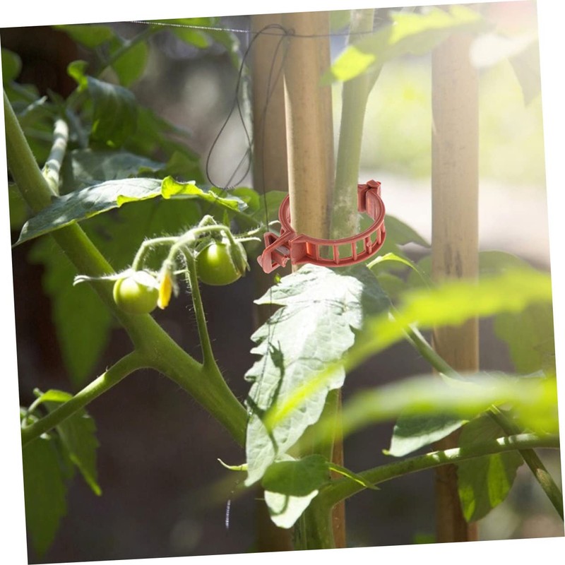 Mipcase 200Pcs Plastic Plant Support Clips Weatherproof Greenhouse Clips for