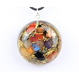 Panotophia Orpanit® Orgonite Pendant "Spirit" I 100% Real Orgonite I Protection Against EMF, 5G, Haarp, Radio Radiation I Real Orgone Energy for More Harmony I Health I Healing Stones, Fabric