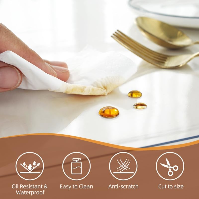 Warmstar Clear Table Cover Protector 14 x 24 Inch,1.5mm Thick