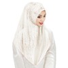 RONGXG Women Pearl Tassel Hijab Islamic Malay Muslim Hijab Polyester