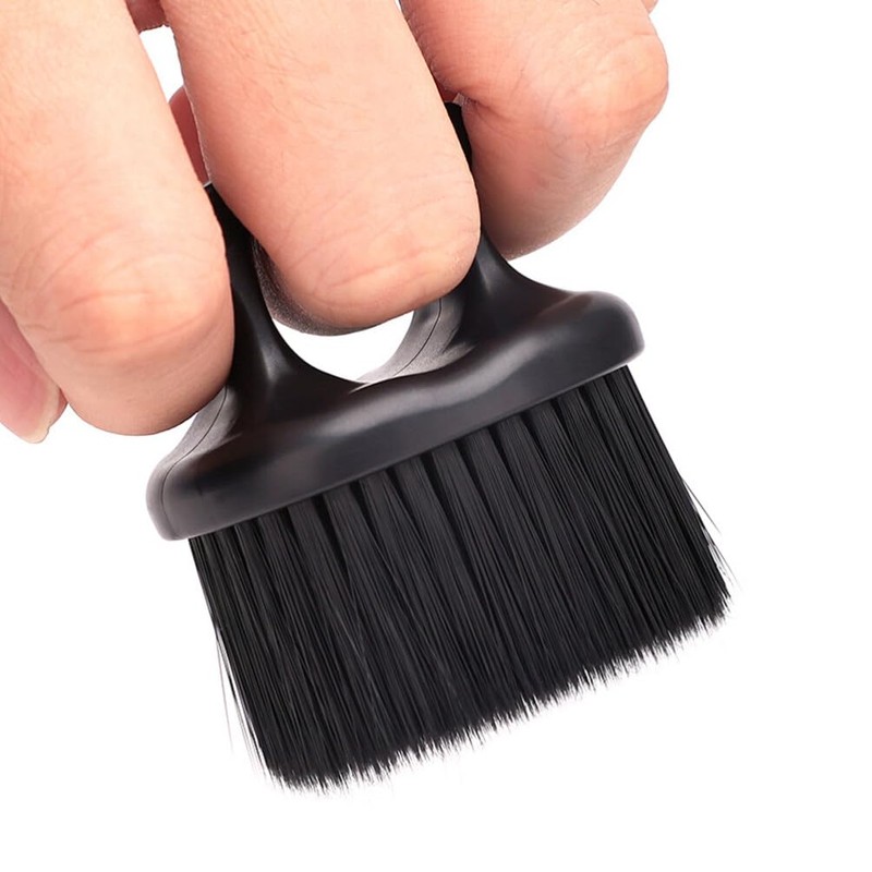 Beavorty 2pcs Barber Fade Brush Knuckle Brush Beard Brush Neck