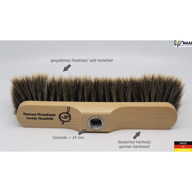 MAAJ Professional Room Broom with 3 Different Fittings of Choice