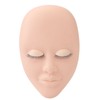 3pcs Lash Mannequin Head Double Layers Realistic Training 3D Rubber