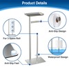 Toilet Paper Holder Stand with Top Storage Shelf, Free Standing