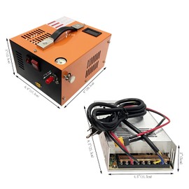 INTSUPERMAI Air Compressor Vehicle Air Pump Electric Tire Inflator 12V/110V 30mpa, 4500psi