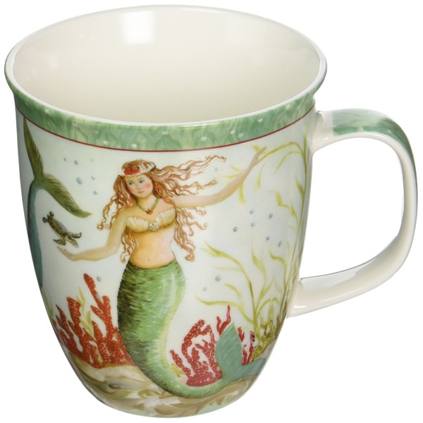 Coastal Tropical Mermaid Coffee Latte Mug
