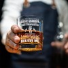 YOOMODERN Grandpa Whisky Glass Birthday Gifts for Grandpa from Grandkids