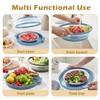 Microwave Splatter Cover, Microwave Cover for Food with Anti-scald Tray,