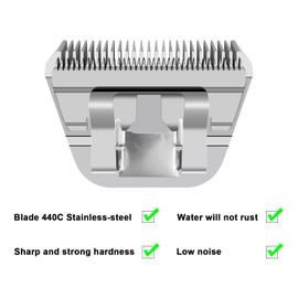 4FW Wide Pet Dog Grooming Detachable Blades,Compatible with Andis,Oster A5,Wahl KM10 Clippers,Cut Length 3/8"(9.5mm),Fit for Larger Animals