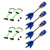 Zing Hyperstrike Bungee & Arrow Replacement Set - 2 Green
