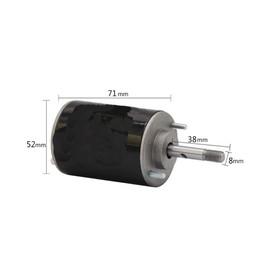 CHANCS Permanent Magnet DC Motor High Speed Low Noise 12V 3500RPM CW/CCW Reversible Electric Motor with 20A PWM DC Motor Speed Controller