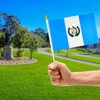 Newperlite Guatemala Stick Flag Guatemalan Small Mini Hand Held Flags