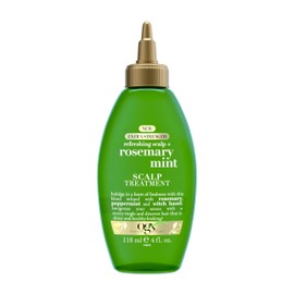 OGX Extra Strength Refreshing Scalp + Rosemary Mint Scalp Treatment, Refreshing Scalp Treatment to Help Remove Scalp Buildup, Minty Leave-In Dry Scalp Treatment for Shiny Hair, 4 fl. Oz