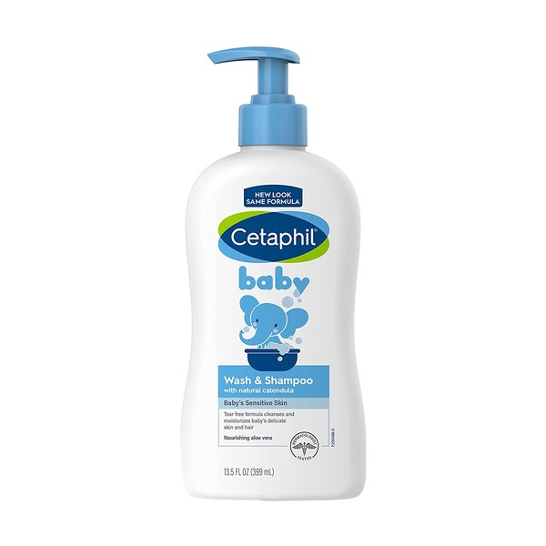 Cetaphil Baby Wash and Shampoo with Organic Calendula, 7.8 Ounce (7.8 Ounce (Pack of 3))