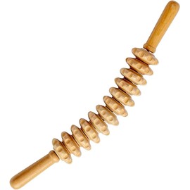 GXLWDZA Curved Wood Therapy Massage Roller Tools, Wooden Fascia Massage Roller, Wood Body Sculpting Tools