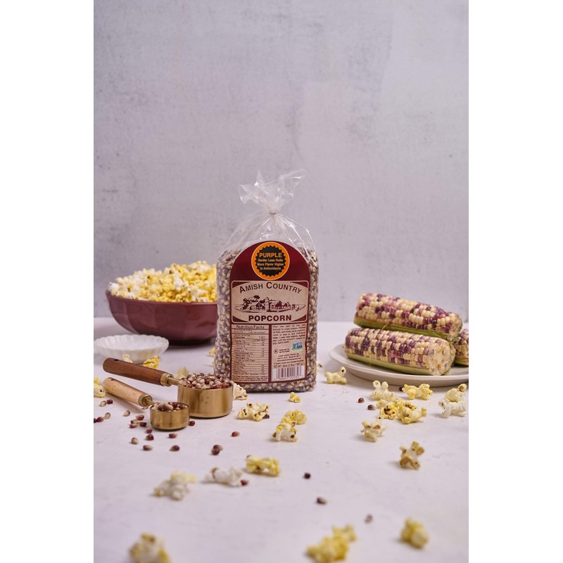 Amish Country Popcorn | 2-2 lbs Bags - Purple Kernels