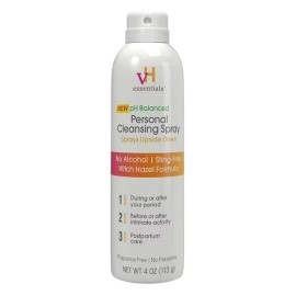 vH essentials Personal Cleansing Spray, pH Balancing Lactic Acid, 3 PACK