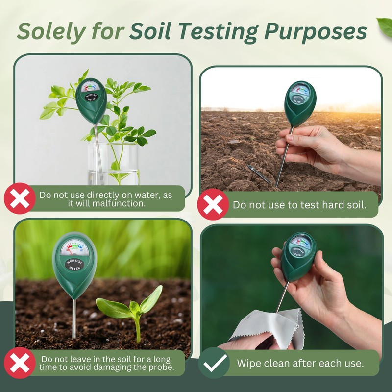 Premium Soil Moisture Meter for Indoor Plants - Accurate Plant
