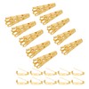 PATIKIL 23mm Corsage Decorative Holder, 10 Pcs Brooch Pin Vase