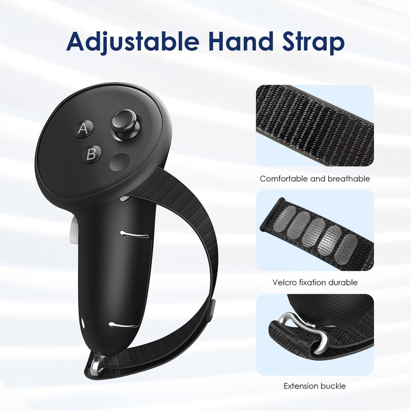 Controller Grips Cover VR Straps Silicone Protector Virtual Reality Non