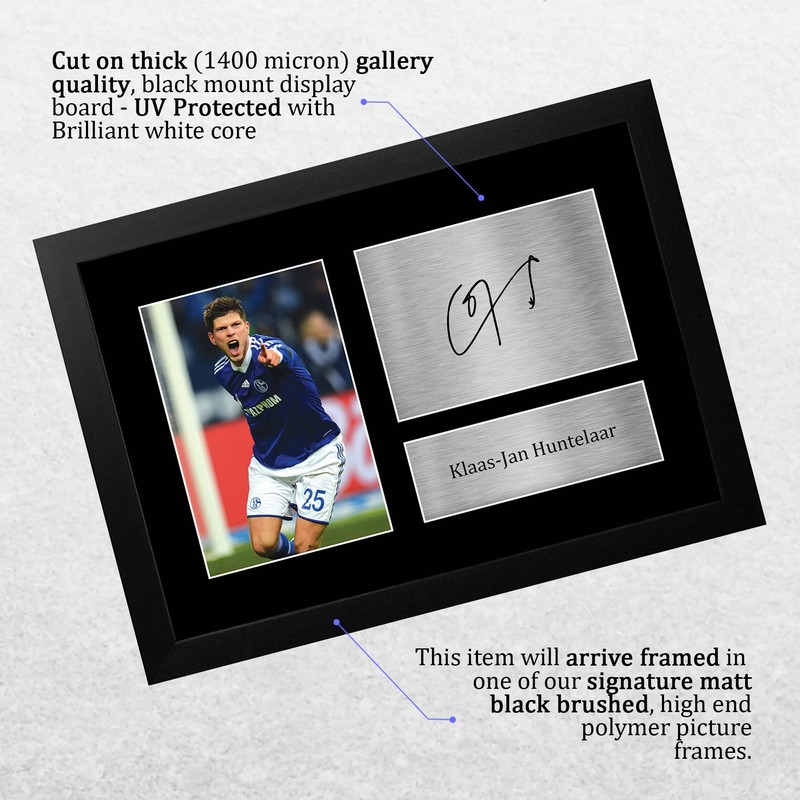 HWC Trading FR A4 Klass-Jan Huntelaar Schalke 04 Gifts Printed