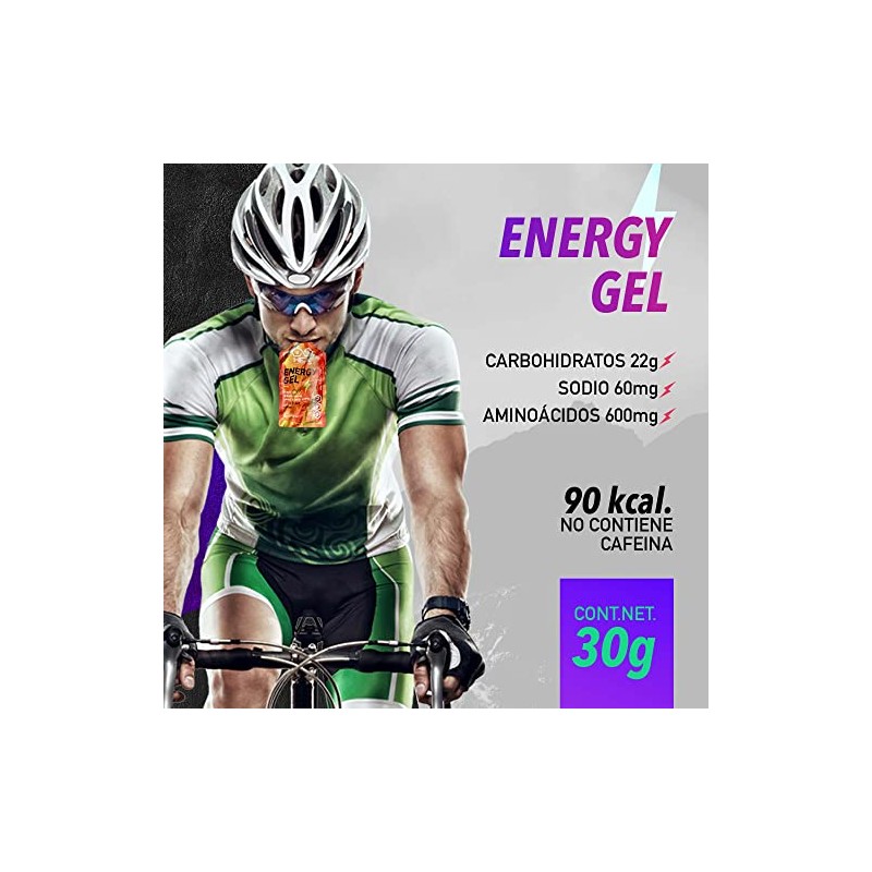 Hex Gel Energético Sabor Mango Maracuya - 1230G Paquetes