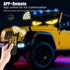2PCS Devil Eyes Light for Cars Windshield Bluetooth, 13.7”x 4.01”