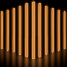 Glow Fever Glow Sticks Bulk Party Pack - 10" Large Glow Sticks - Neon Accessories Light Sticks Glow in The Dark Party Supplies for Concert, Wedding, & Birthday by Party Dragon - Orange, 50 ct