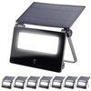 Luminea Solar LED Outdoor Spotlights: Set of 8 Solar LED