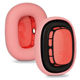ear cushions for appple AirPods Max replacement leather earpads sweat proof ear cups cushion replace for airpod max headphone with protein leather memory foam and magnet (pink)