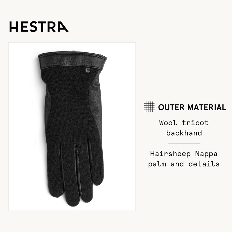 Hestra Saga Glove - Black/Black - 8