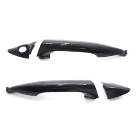 8Pcs Front Rear Left Right Exterior Door Handle Set Primed Black for Hyundai Elantra 2011 2015