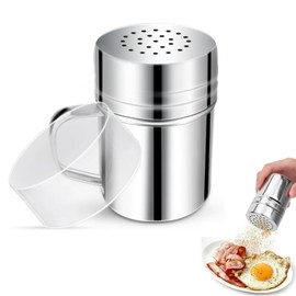 6 oz spice jar with hole and lid stainless steel rotating kitchen household seasoning pepper barbecue seasoning jar bottle