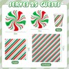 Christmas Peppermint Candy Paper Plates Christmas Cute Candy Cane Party