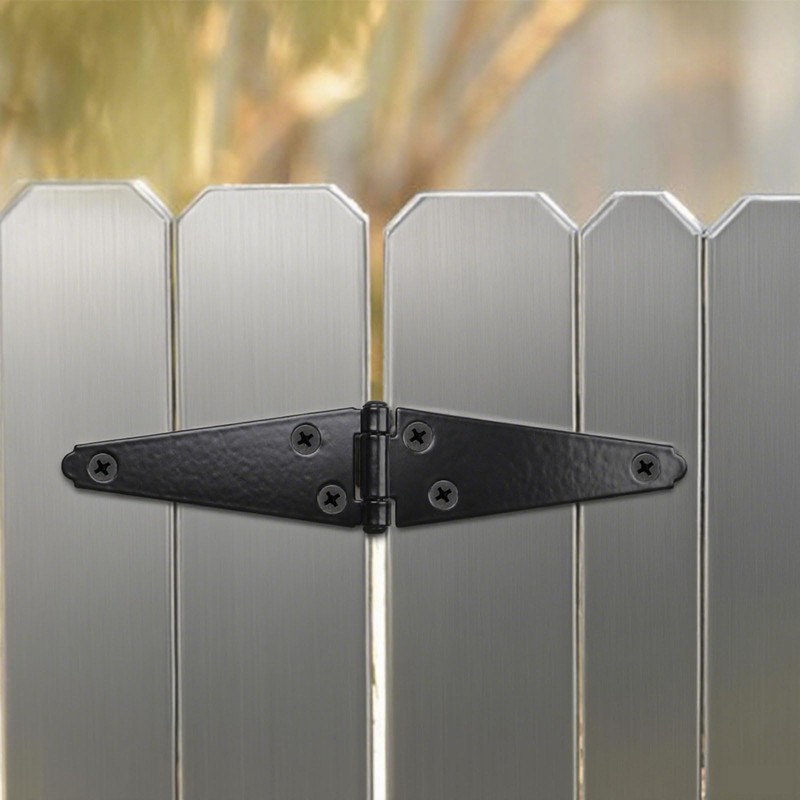 T Tulead Gate Hinges Black Shed Hinge Iron Strap Hinges
