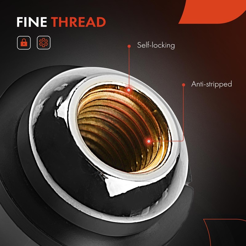 A-Premium Front and Rear Wheel Lug Nuts Compatible with Toyota