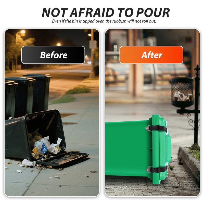 Veki 2PCS Trash Can Locks for Animals, Bear Proof Trash