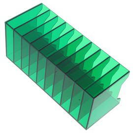 SHINEOFI Classroom Phone Storage Organizer Slot Acrylic Cell Phone Holder for Office and Meeting Green Enhance Productivity with Visibility Stable Base