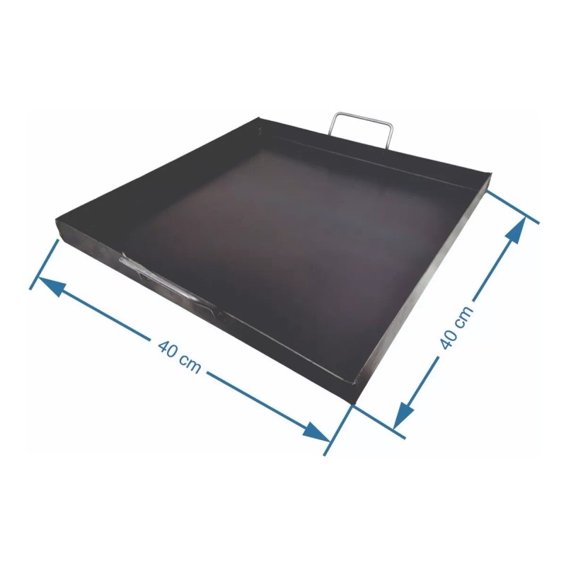 GSL Plancha Para Freír 40x40cm Asar Memelera Comal