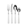 Home 756467 Cutlery Set 24 Pieces Stainless Steel White Handle