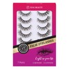 FENG BEAUTY Natural Wispy Cat Eye False Eyelashes Lightweight Fluffy