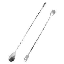 GDFHBD 1 Spoon And 1 Piece Fork Spoon, Stainless Steel Tableware, Mixing Spoon, Bartending Tools, Bar Accessories.