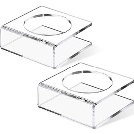 2 Pieces U-Shaped Acrylic Ball Stand Basketball Holder Transparent Football Pedestal Base for Volleyball Bowling Ball Display