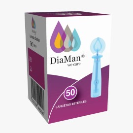 Lancetas Para Glucómetro Diaman Pack De 50 Pzas