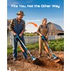 Seesii Cordless Tiller Cultivator, 20V Electric Tiller for Gardening