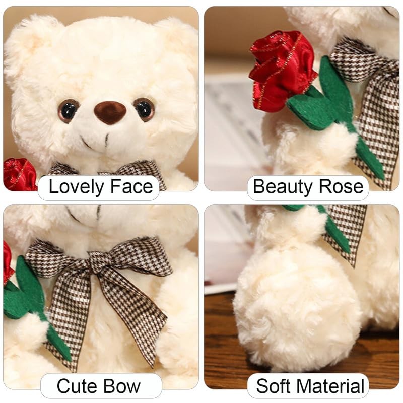 Cpoeof Teddy Bear Plush Toy for Valentine's Day, Cute 9.8