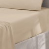 Oxford Homeware Beige Single Fitted Sheets -100% Brushed Microfibre 1800